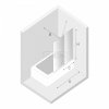 NEW TRENDY Parawan nawannowy Smart 90x150, dwuelementowy, wspornik skośny EXK-4095-WU